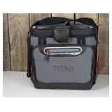Titan by Arctic Zone Deep Freeze Zipperless Hardbody 30 Cans/20 qt Cooler - Sharkskin Gray