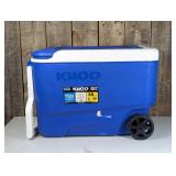 Igloo Wheelie Cool 38qt Rolling Cooler - Blue: Odor & Stain-Resistant