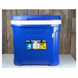 Igloo Latitude 60qt Rolling Cooler - Blue: Wheels, Retractable Handle, One-Hand Opening
