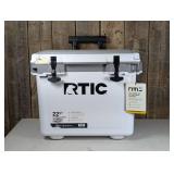 RTIC Outdoors Ultra Light 22qt Rolling Hard Sided Cooler - White