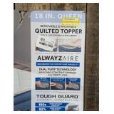 Sealy AlwayzAire Tough Guard Duvet Top Air Mattress Queen with Built-in Dual Pump
