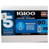 Igloo Latitude 137 Cans 90 Quart Rolling Cooler - White