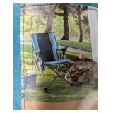 3 Position Tension Recliner Outdoor Portable Camp Chair Green - Embark