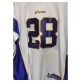 Adrian Peterson Minnesota Vikings Away White Jersey Size 56 Reebok