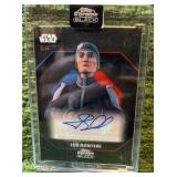 JASON SPISAK AS LUX BONTERI 2025 Topps Star Wars Chrome Black  Light Side Auto