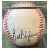 Bert Blyleven & 12 More Texas League Players Autographed Baseball-  Cool Piece!