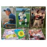 1983 TOPPS BASEBALL SEALED FOLDOUTS PACKS COMPLETE (5) SET