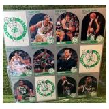 1990-91 NBA Hoops BOSTON CELTICS Uncut Sheet Basketball Cards w Larry Bird