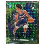 2024-25 Panini Mosaic - Rookies Jared McCain #228 Green Mosaic Prizm (RC)