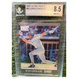 1991 Ultra Update #U55 Juan Gonzalez Beckett Grading Service BGS 8.5