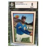 Bowman 1989 Ken Griffey Jr #220 Beckett Graded 8 Base Set Seattle Mariners MLB