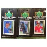 3  Factory Sealed 1990 Upper deck Factory seal packs of Baseball 1990 Cards