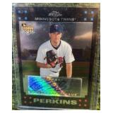 Glen Perkins 2007 Topps Chrome Autograph Auto Rookie RC Card Minnesota Twins MLB