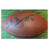 Nate Burelson Autographed Football- Minnesota Vikings Wide Reciever #81 !