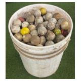 5 Gallon Bucket nearly Full of GOLF BALLS - Dirty Balls- GOOD Balls! Pro V