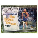 Stephen Curry 2025 Topps Chrome Inspirational Like Father Like Son - Golden State Warriors
