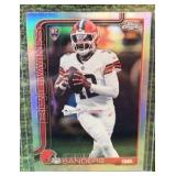 Topps 2025 Chrome Rookie Refractor Shedeur Sanders Cleveland Browns #315