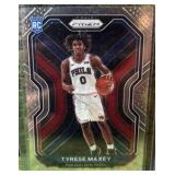 2020 Panini Prizm Tyrese Maxey Prizm RC Rookie Card #256 Philadelphia 76ers