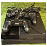 Sony Playstation 4 !  (With Cords & 2 Controllers w/ controller charging cord) CLEAN Tested & Works