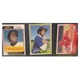 1974 Topps Traded Juan Marichal, 1981 Topps #347 Harold Baines Rookie, 2015 Mike Trout Topps Baseball Series One Card