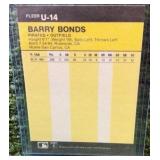 1986 Fleer Update Baseball Barry Bonds Rookie Card#u14