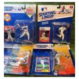 Mixed Lot of 4 Starting Lineups 1995 SLU Nomar Beuerlein Raines Delgado MIP Baseball