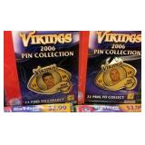 Minnesota Vikings 2006 Pin Collection Checklist Star Tribune NFL Memorabilia 12 Collectors Pin in Total