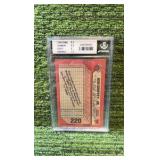 Bowman 1989 Ken Griffey Jr #220 Beckett Graded 8 Base Set Seattle Mariners MLB