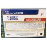 2025-2026 Topps NBA Hoops- Stephon Castle #294 Green All Star Border San Antonio Spurs !