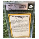 1987 Donruss Highlights #40 - Mark McGwire & Jose Canseco BGS 9.5