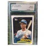 (2) Ken Griffey Jr Lot- 1989 Topps Traded #41 RC Graded 10 & 1989 Fleer #548 Graded 10 GEM MINT