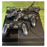 Sony Playstation 4 !  (With Cords & 2 Controllers w/ controller charging cord) CLEAN Tested & Works