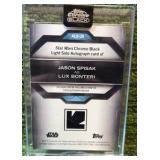 JASON SPISAK AS LUX BONTERI 2025 Topps Star Wars Chrome Black  Light Side Auto