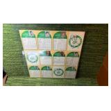 1990-91 NBA Hoops BOSTON CELTICS Uncut Sheet Basketball Cards w Larry Bird
