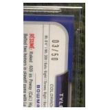 2015 Bowman Draft #BCA-TN Tyler Nevin Gold Refractor #3/50 Auto PSA 10