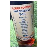 1984 University of Flordia SEC Champions Coke Glass Bottle Coca Cola
