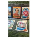 1970 Topps Football Lot of 5 VINTAGE w/ Ron Berger & Jim Johnson