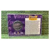 Minnesota Vikings Highland Mint Commemorative Card and Medallion Limited Edition
