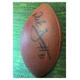 Nate Burelson Autographed Football- Minnesota Vikings Wide Reciever #81 !