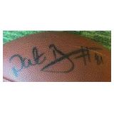 Nate Burelson Autographed Football- Minnesota Vikings Wide Reciever #81 !