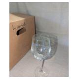 Vintage Lucca White Wine Crystal Glass, Box of 12