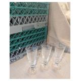 2 Crates Vintage Lucca Cafe Crystal Flutes (32)