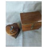Vintage wooden box set, Mille Lacs Trading Post
