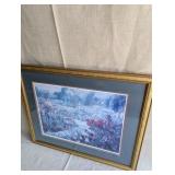 Beautiful Framed Floral Garden Print