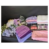 Huge Pink/Purple Event Decoration Fabric Lot