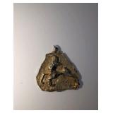 Brutalist-style zodiac pendant, Aries