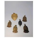 Vintage Academic Achievement Pendants Lot of 6