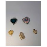 Vintage Locket Necklace Pendant Lot of 5 | Mood, Gold filled
