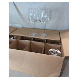 Vintage Lucca White Wine Crystal Glass, Box of 12
