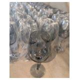(72) NEW Smoke Gray Red Wine Crystal Glasses